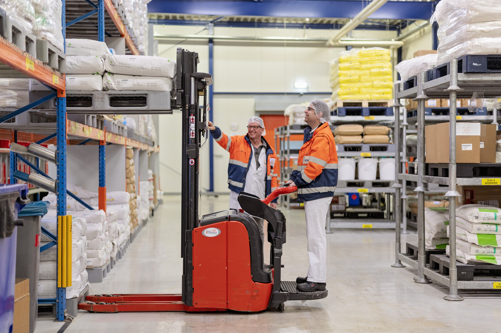 Peter op een EPT met een collega